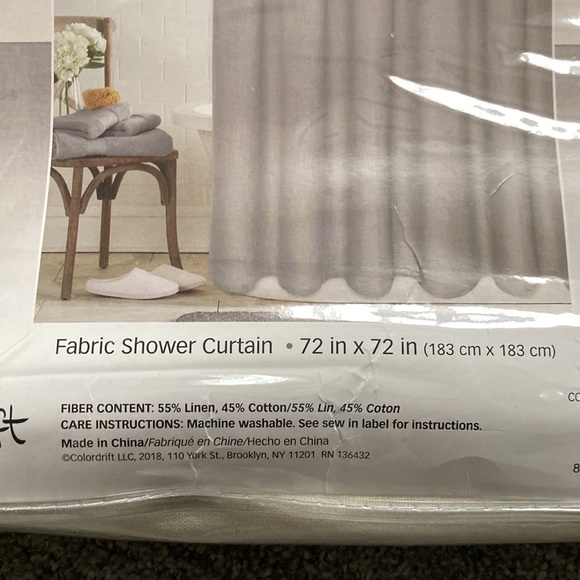 Colordrift | Bath | Colordrift Colorblock Natural Linen Blend ...